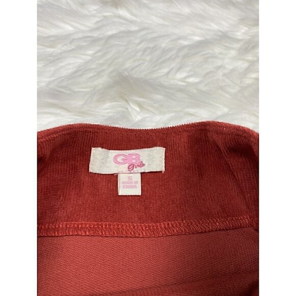 O'NEILL Girls Small Collared Top Striped GB GIRLS Corduroy Skirt Outfit Rust - Picture 12 of 12